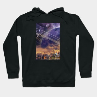 Surreal Toronto Space Skyline Hoodie